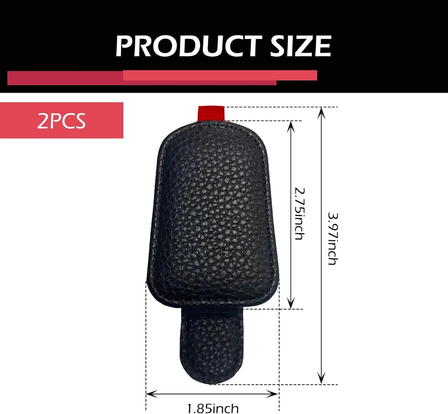 Sunglasses Holder for Car, Magnetic Sunglasses Clip, Leather Glasses Eyeglass...